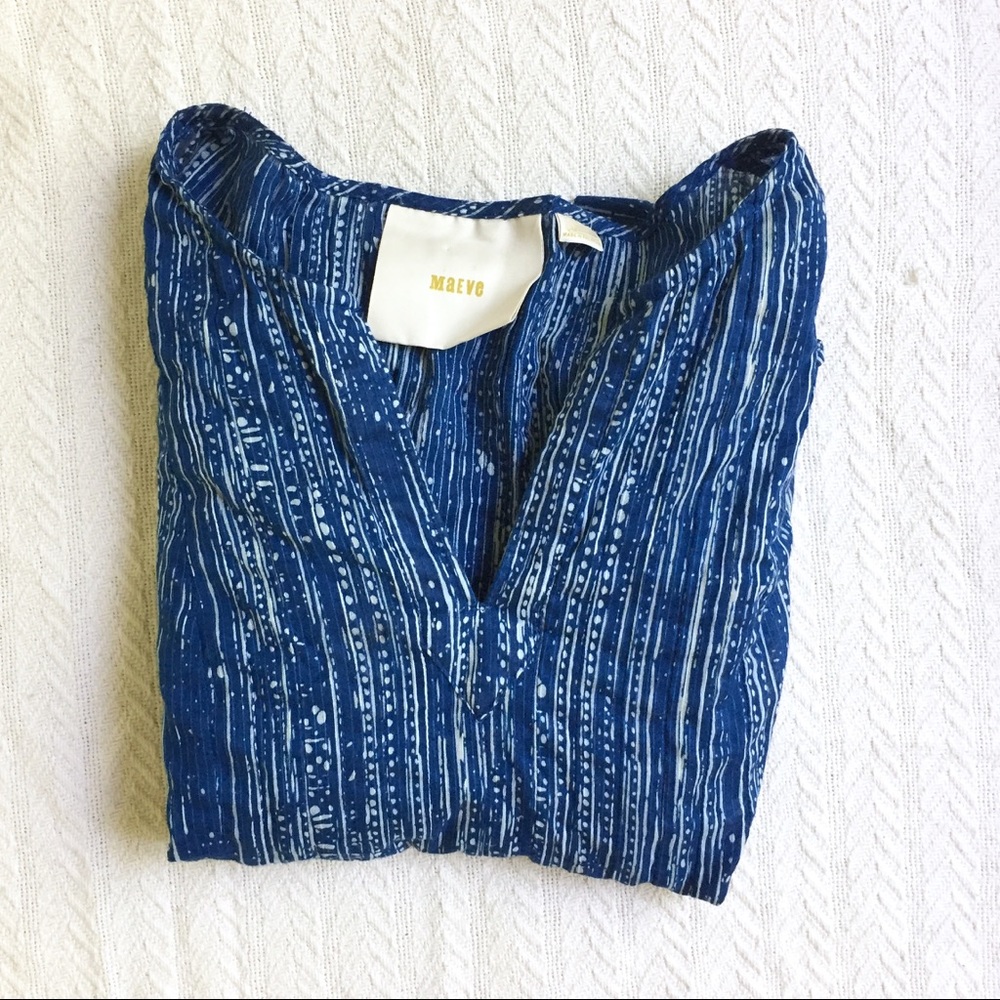 Anthropologie Maeve Island Orchid Top